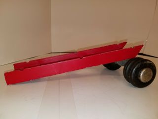 Smith Miller Wood Hauling Trailer Red Single Axle