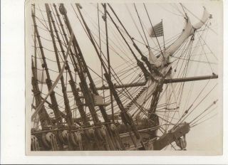 Uss Constitution Frigate Old Ironsides,  The Bowsprit,  1931 Orig Photo York