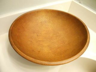 Munising Antique Vintage Very Large Wood Dough Bowl 13 " X12.  5 "