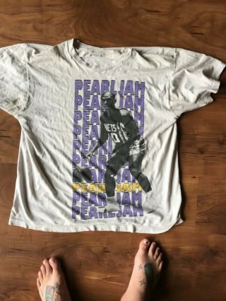 Vintage Pearl Jam Mookie Blaylock T - Shirt Vintagge 90 