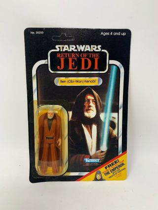1983 Vintage Kenner Star Wars Return Of The Jedi Rotj65a Ben Obi - Wan Kenobi Moc
