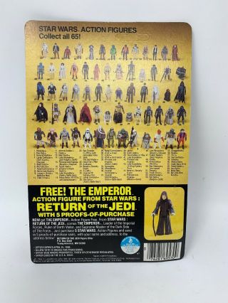1983 Vintage Kenner Star Wars Return of the Jedi ROTJ65A Ben Obi - Wan Kenobi MOC 2