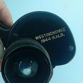 WW 2 US ARMY M 3 BINOCULARS,  6 X 30 WESTINGHOUSE 1944 DATE WITH CASE 4