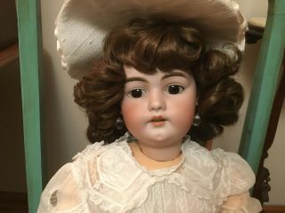 Large Simon & Halbig 28” 1079 Dolly Face Antique Bisque Vintage Darling