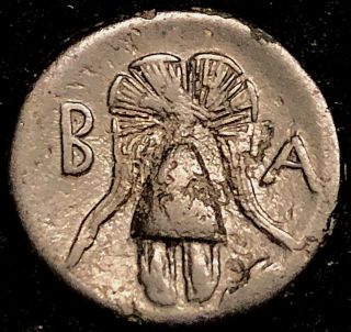 Alexander The Great Ancient Greek Ae 15.  5 Macedonian Shield Crested Helmet 4.  02g