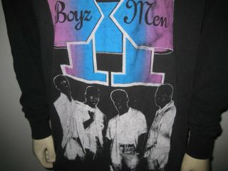 Vintage 1995 BOYS II MEN / BABYFACE / BRANDY Long Sleeve T Shirt Size XL 2
