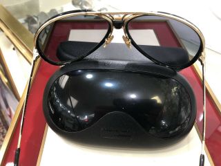 PORSCHE DESIGN Vintage 80s SUNGLASSES AVIATOR 135 Gold Frame 2