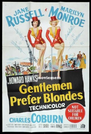 16mm Gentleman Prefer Blondes Feature Movie Vintage 1953 Marilyn Monroe