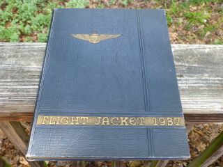 1937 Flight Jacket Yearbook Navy Pensacola Blakely Halsey Bogan Murray Carlson