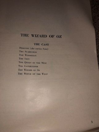 Rare 1962 REMCO Showboat Scripts Pinocchio,  Cinderella,  Wizard Of Oz,  Heidi Only 3