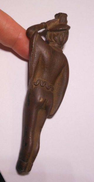 , RARE ANCIENT BRONZE FIGURE,  12 cm / 180 g DEITY to identify 8