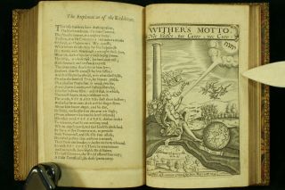 George Wither JUVENILIA 1626 & WITHER ' S MOTTO 1621 1ST EDITIONS complete RARE NR 4