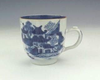 Antique Chinese Porcelain - Blue & White Oriental Scene Cup - Early
