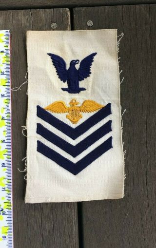 Usn Us Navy Aviation Pilot 1st Class Rate Patch Large Droop Wing Variation