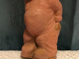 Vintage 1956 Dreamland Girl Child Pink Bunny suit Bare Butt Squeaker Toy Rubber 4