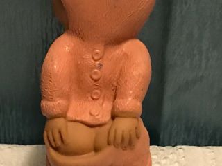 Vintage 1956 Dreamland Girl Child Pink Bunny suit Bare Butt Squeaker Toy Rubber 7