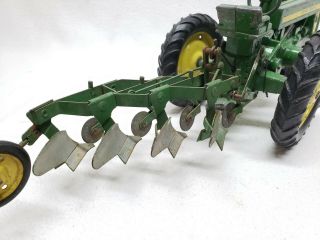 VINTAGE ERTL 1/16 JOHN DEERE 520 620 720 WITH 3 POINT 4 BOTTOM PLOW 6