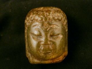 Fine Pure Chinese Old Jade Buddha Prayer Bead/pendant P237
