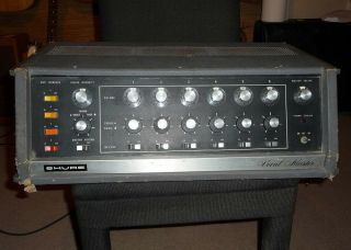 Shure Vocal Master Pa Head,  Amp And Reverb Both Work,  Vintage Powered Mixer