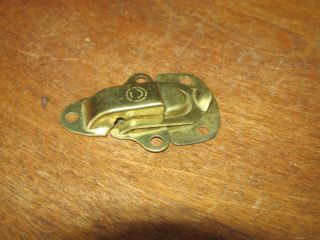 Vintage Eagle Lock Co.  Brass Metal Trunk or Box Clasp Latch Lock 3