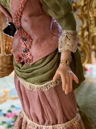Artisan Miniature Dollhouse Stunning Porcelain Gina Bellous Victorian Doll c2011 4