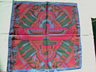 Paul Smith Ancient Egyptian Design Pure Silk Twill Pocket Square Hankie