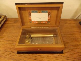 Vintage Reuge Sainte - Croix Switzerland 3/72 Music Box 