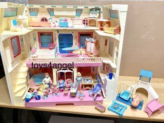 Vintage Fisher - Price Loving Family Dream Dollhouse 6364 Accessories And Figures