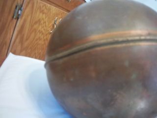 Copper Antique Ball Weathervane Lightning Rod Ball Sphere 7 Inch Diameter 4
