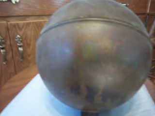 Copper Antique Ball Weathervane Lightning Rod Ball Sphere 7 Inch Diameter 5