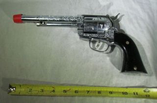 Vintage Hubley Ric - O - Shay.  45 Die Cast Cap Gun - - Tight Trigger - 12 1/2 " Long