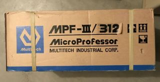 Vintage Multitech Mpf - Iii/312 Micro Professor Rare Computer