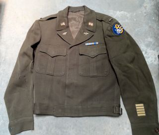 Usaaf Officer’s Ike Jacket With Insignia 5th Air Force