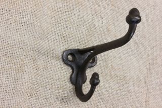 Coat Hook acorn tip rustic school farm house old vintage 1800’s antique iron 2