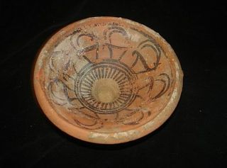 Ancient Painted Pedestal Bowl Cup With Deer 3000bc