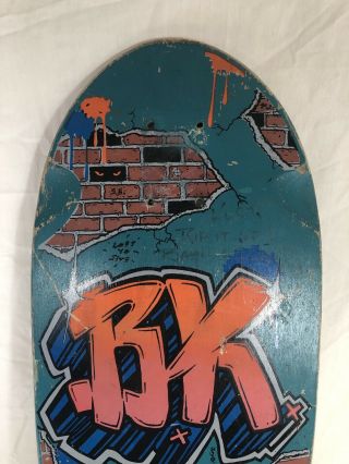 1980 ' s Bryce Kanights Madrid Signature Skateboard Deck Signed by Bryce EX 4
