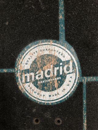 1980 ' s Bryce Kanights Madrid Signature Skateboard Deck Signed by Bryce EX 8
