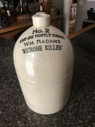 Wm.  Radam’s Microbe Killer No.  2.  Keep Jug Tightly Corked.  1 Gallon