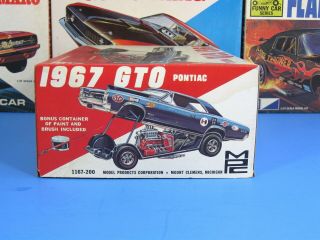 RARE MPC 1167 - 200 1967 PONTIAC GTO HARDTOP STOCK ANNUAL FUNNY CAR UNBUILT 4