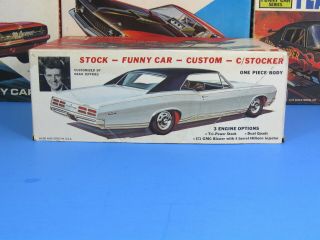 RARE MPC 1167 - 200 1967 PONTIAC GTO HARDTOP STOCK ANNUAL FUNNY CAR UNBUILT 5