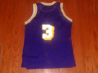 1970s LOS ANGELES LAKERS VINTAGE GAME SAND KNIT BASKETBALL JERSEY 1980s 6