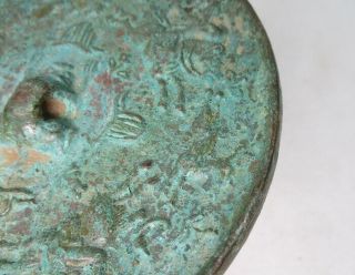 H634: Chinese mirror of ancient style copper with appropriate work and pattern 5
