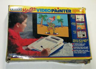 Vtech Vintage Master Video Painter Tv Art Drawing System Smart Play