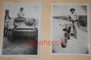 WWII East Africa Campaign Photo Album Italian Tanks Gura Eritrea US Soldier Base 5