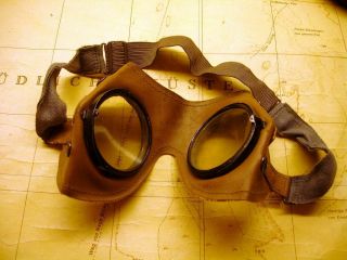Ww2 German Goggles Desert Afrikakorps Dak - Mediterranean,  Rare
