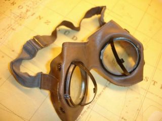 WW2 GERMAN GOGGLES DESERT AFRIKAKORPS DAK - MEDITERRANEAN,  RARE 5