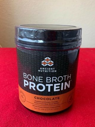 Ancient Nutrition Bone Broth Protein Powder,  Chocolate Dairy 20 Servings,