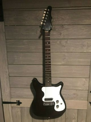 Vintage Epiphone Usa 69 Olympic Solid Body Electric Guitar Player