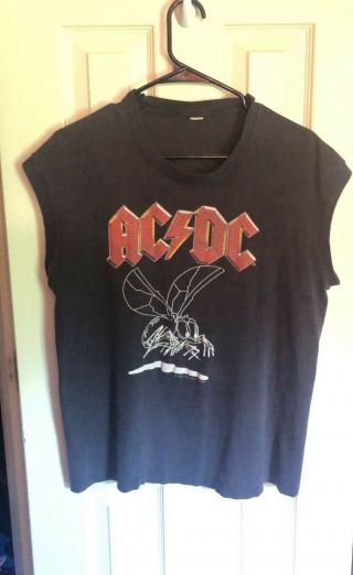Vintage Ac/dc 1985 Fly On The Wall Tour Shirt
