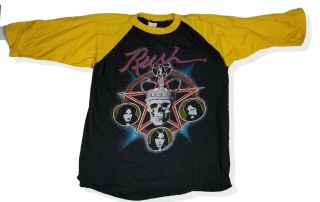 Vintage 80’s Rush Tour Band Tee Shirt Raglan Xl